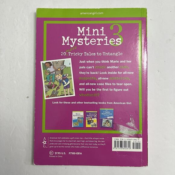Set of 3 American Girl Books Mini Mysteries Books 1 thru 3 Paperback - Picture 13 of 14